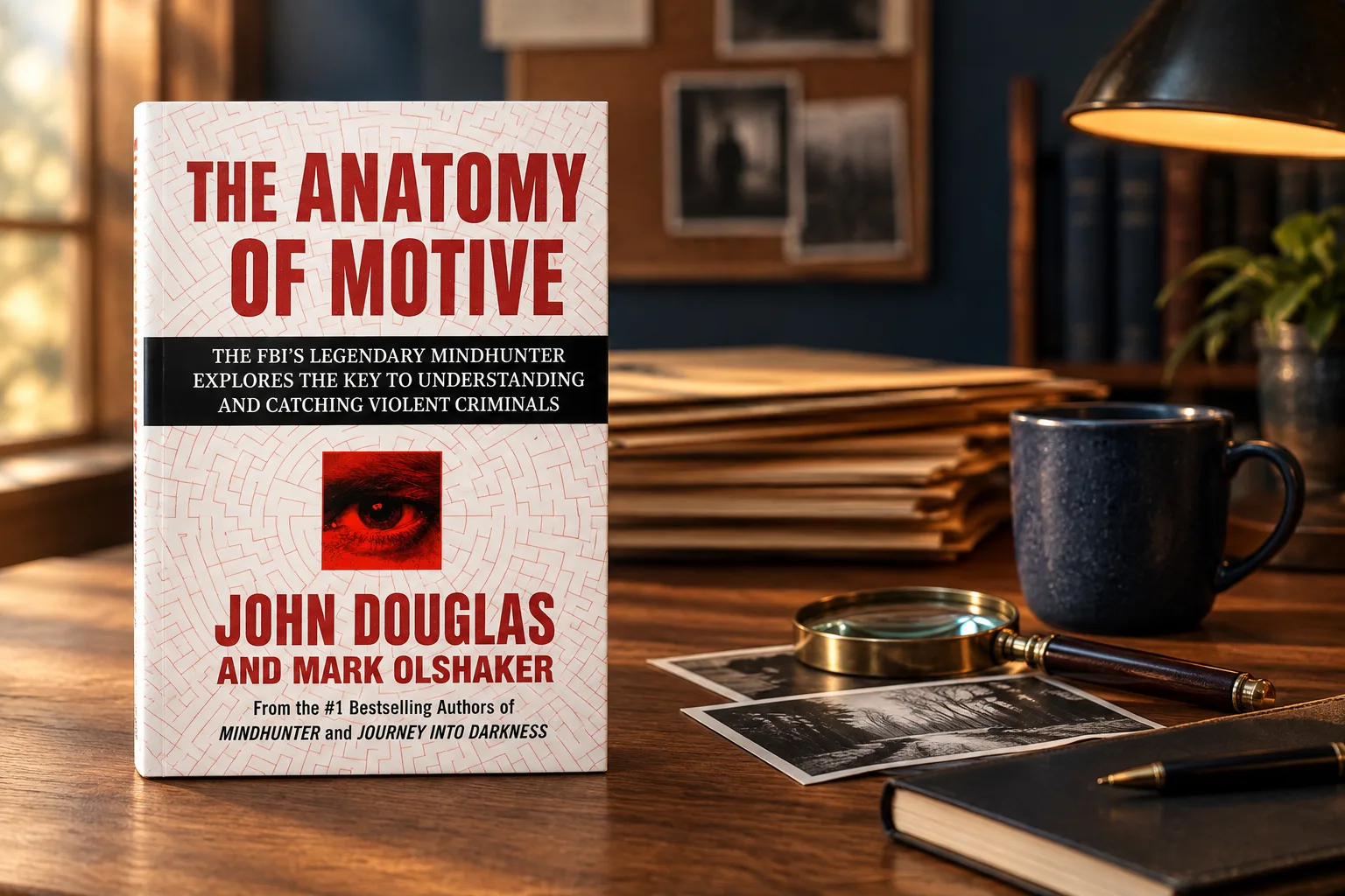 Book cover or source illustration for The Anatomy of Motive — John E. Douglas and Mark Olshaker