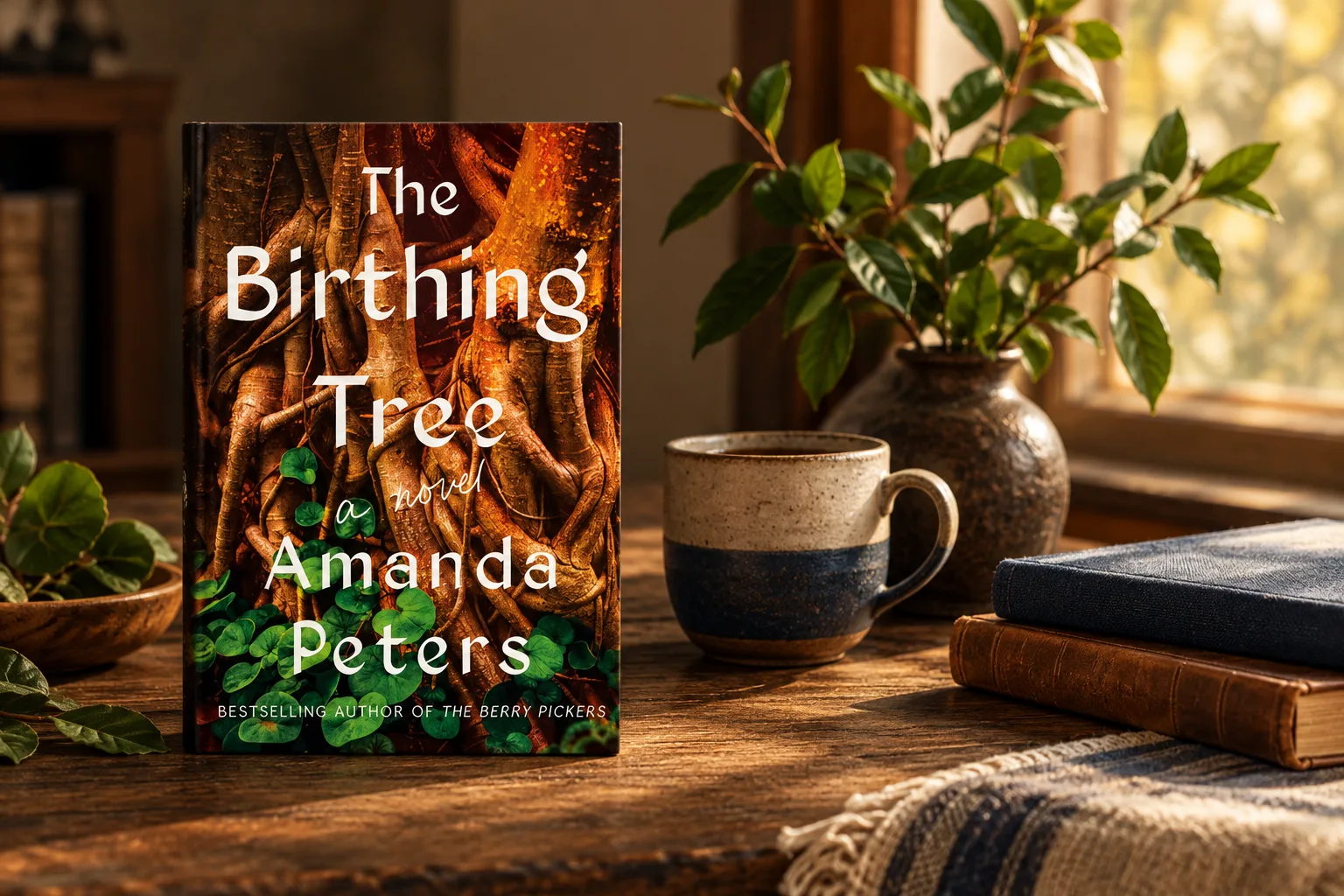 Book cover or source illustration for The Birthing Tree by Amanda Peters