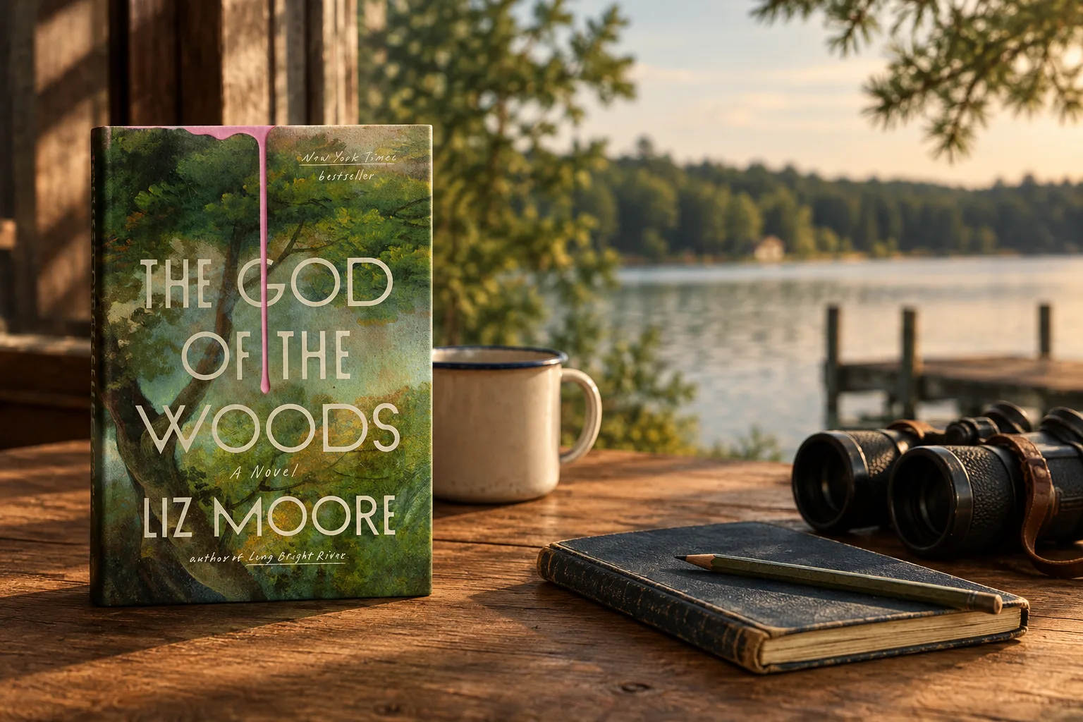 Book cover or source illustration for The God of the Woods by Liz Moore