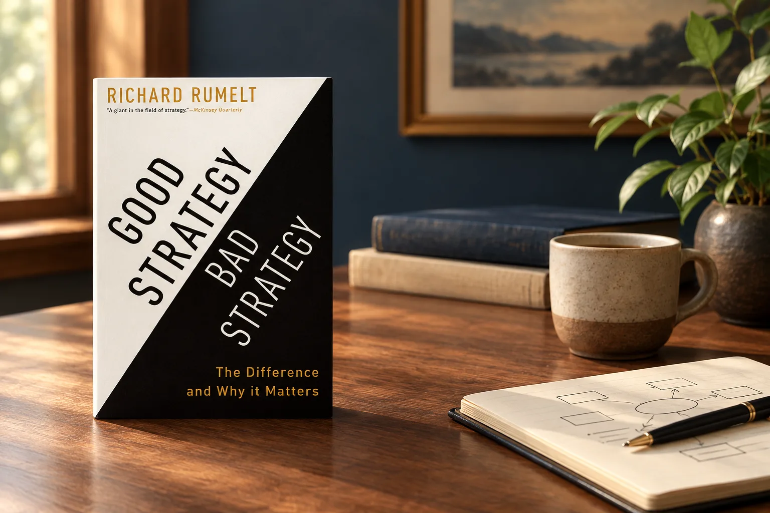 Book cover or source illustration for Good Strategy/Bad Strategy: The Difference and Why It Matters — Richard Rumelt