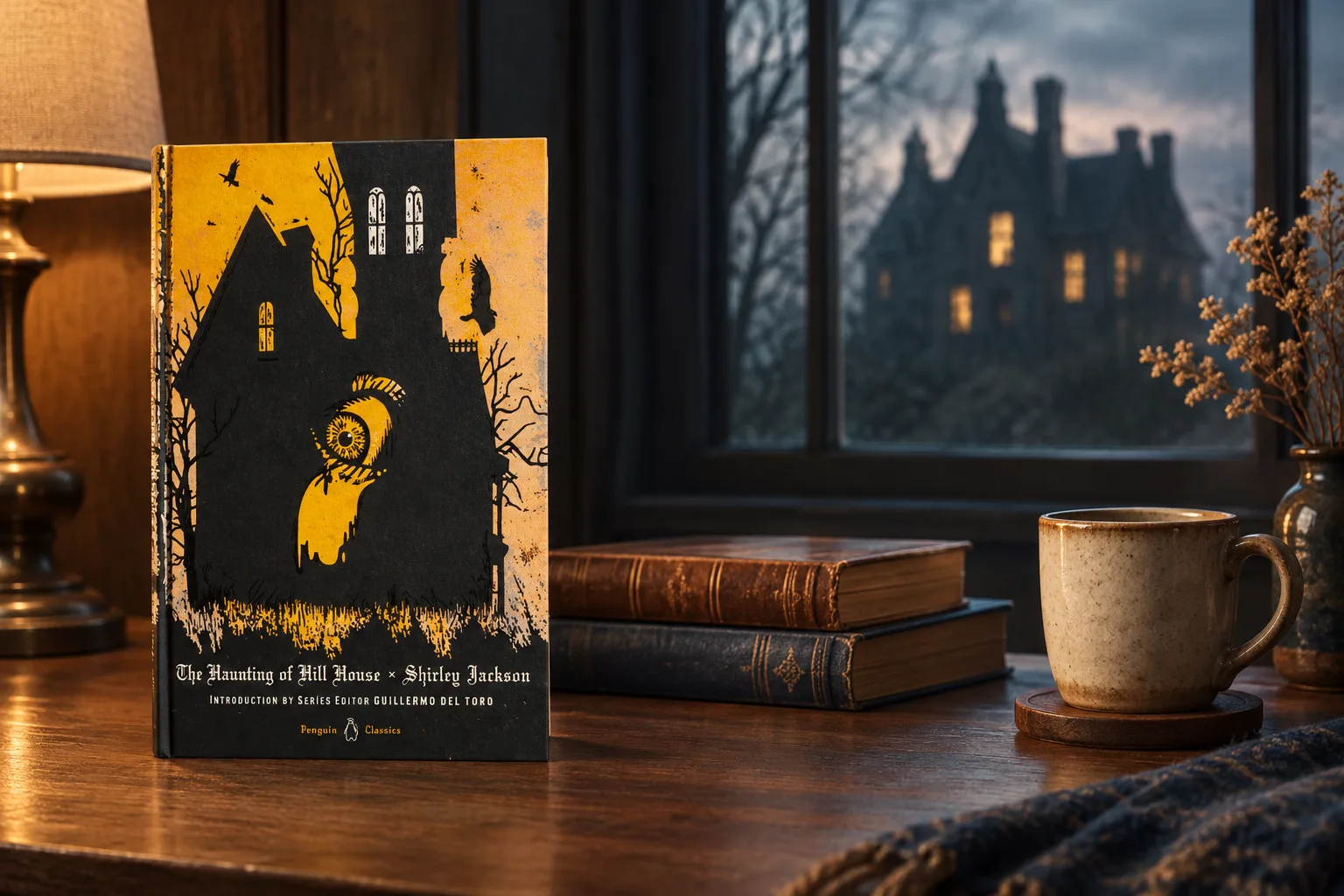 Book cover or source illustration for The Haunting of Hill House — Shirley Jackson