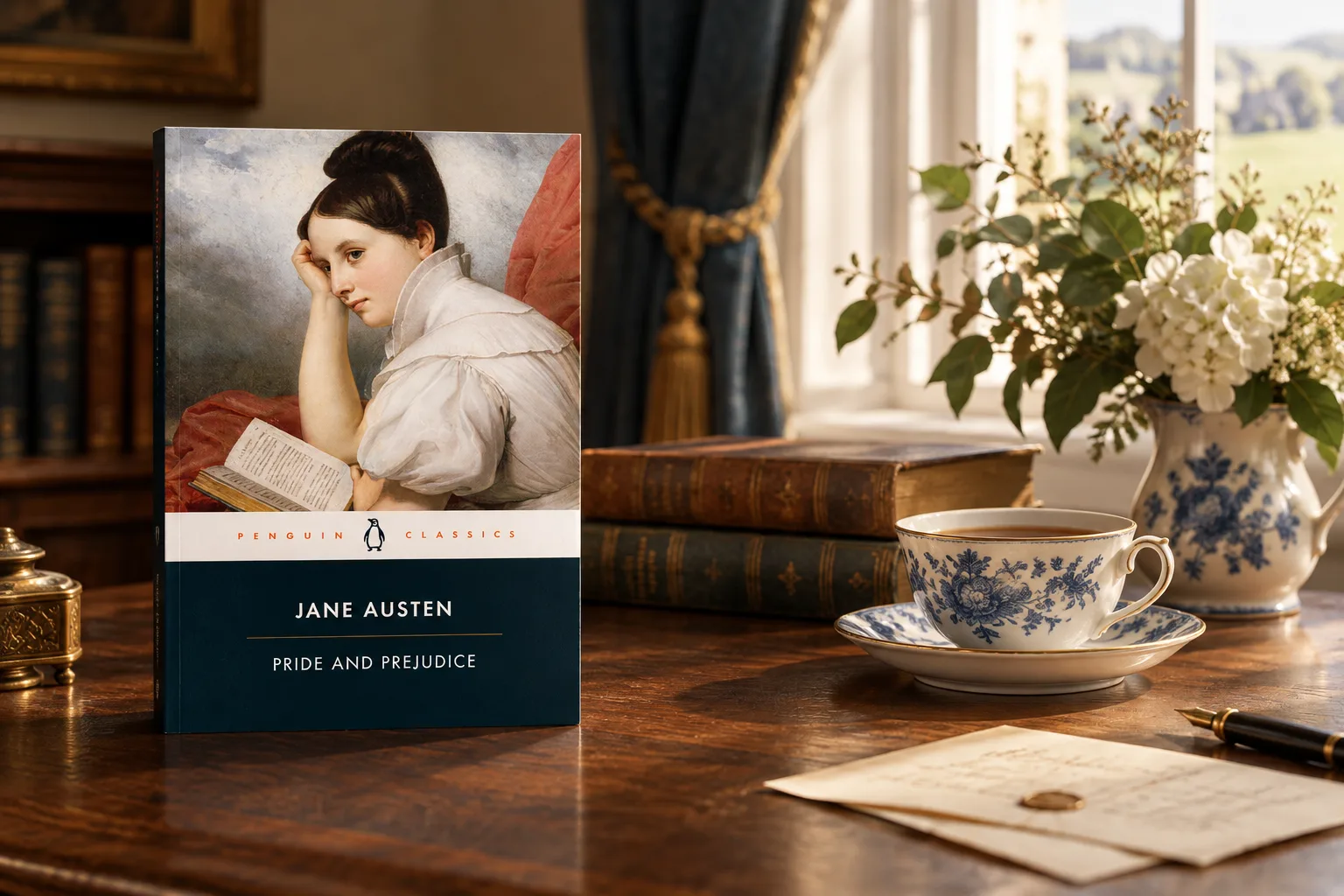 Book cover or source illustration for Pride and Prejudice — Jane Austen