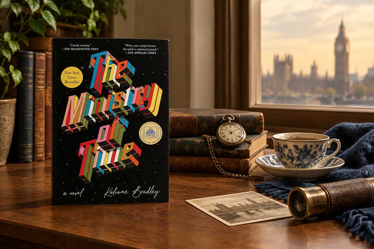 Book cover or source illustration for The Ministry of Time — Kaliane Bradley