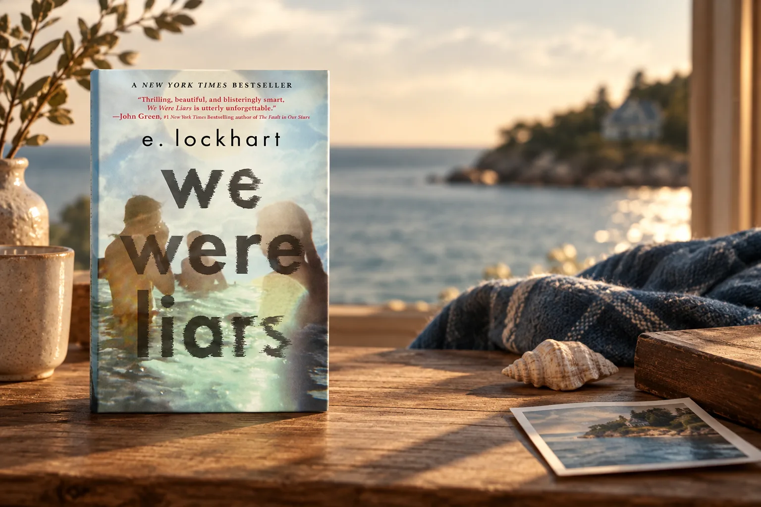 Book cover or source illustration for We Were Liars — E. Lockhart (Delacorte Press hardcover, ISBN 9780385741262)