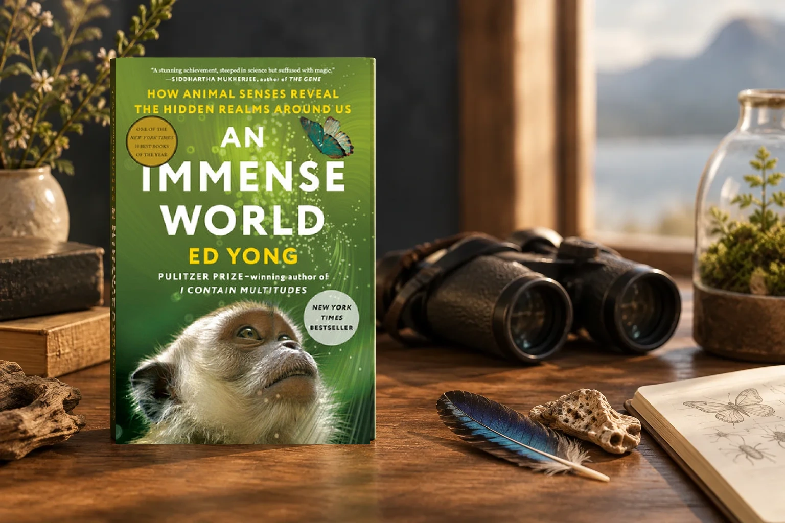 Book cover or source illustration for An Immense World — Ed Yong