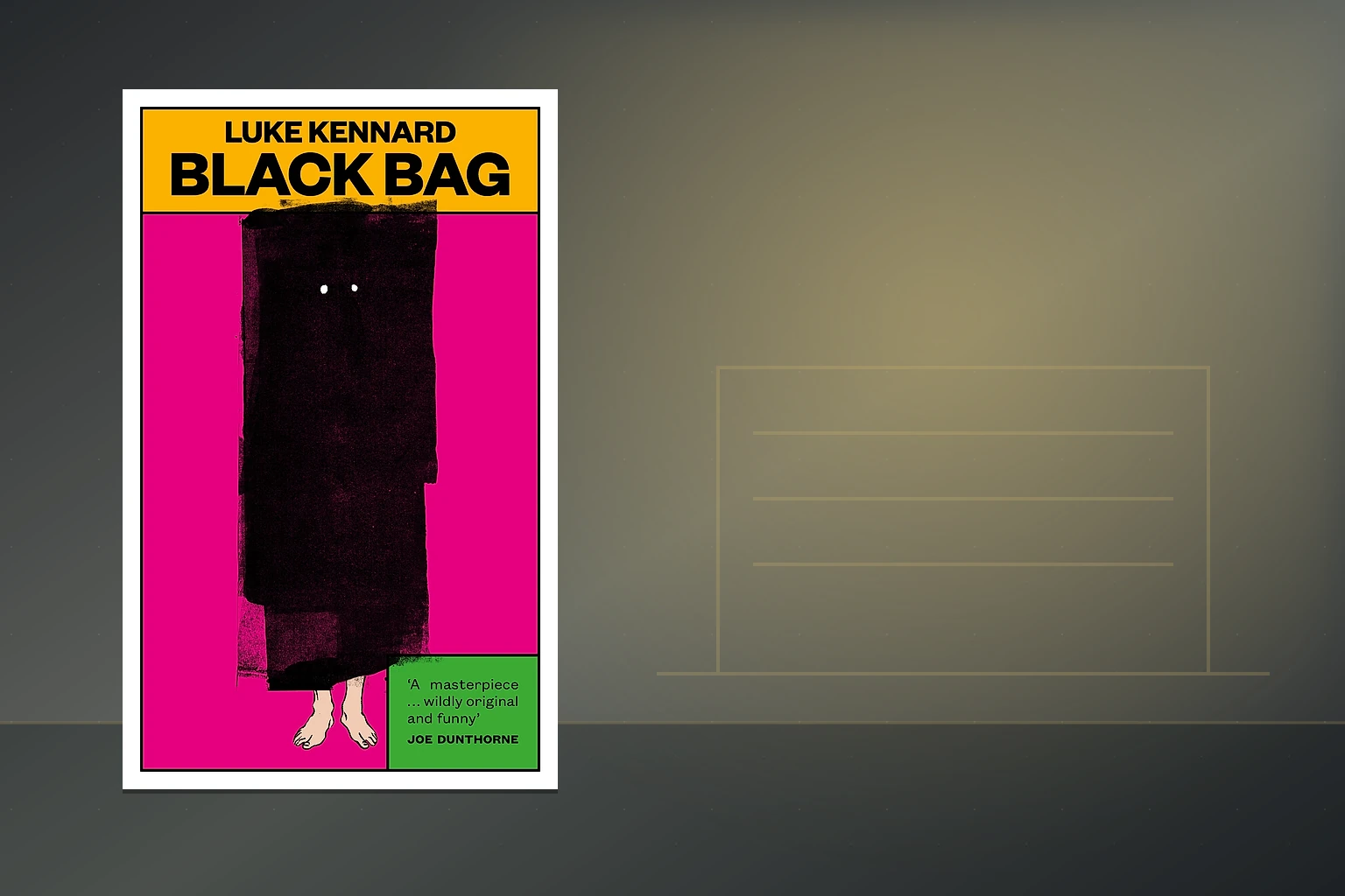 Book cover or source illustration for Black Bag — Luke Kennard