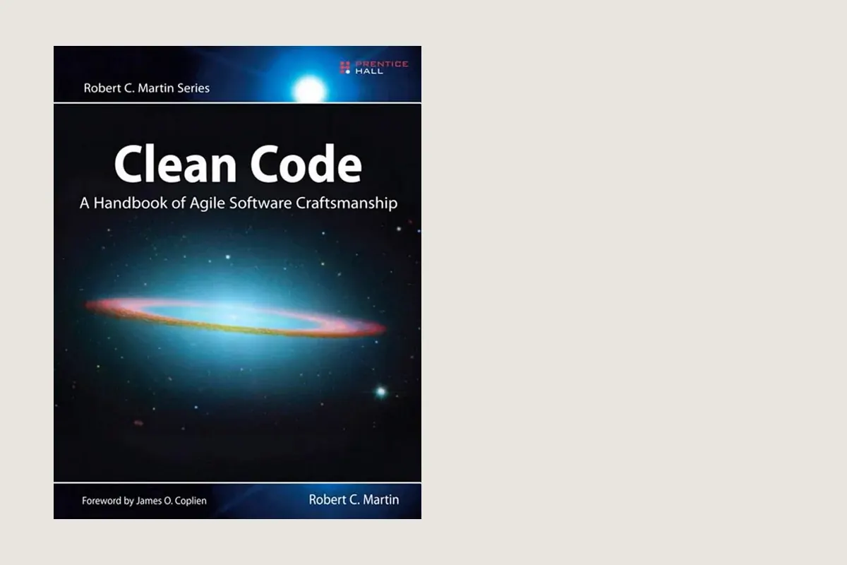 Book cover or source illustration for Clean Code — Robert C. Martin
