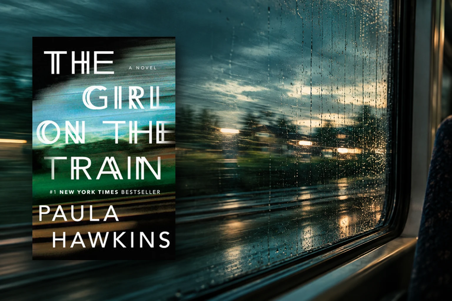 Book cover or source illustration for The Girl on the Train — Paula Hawkins