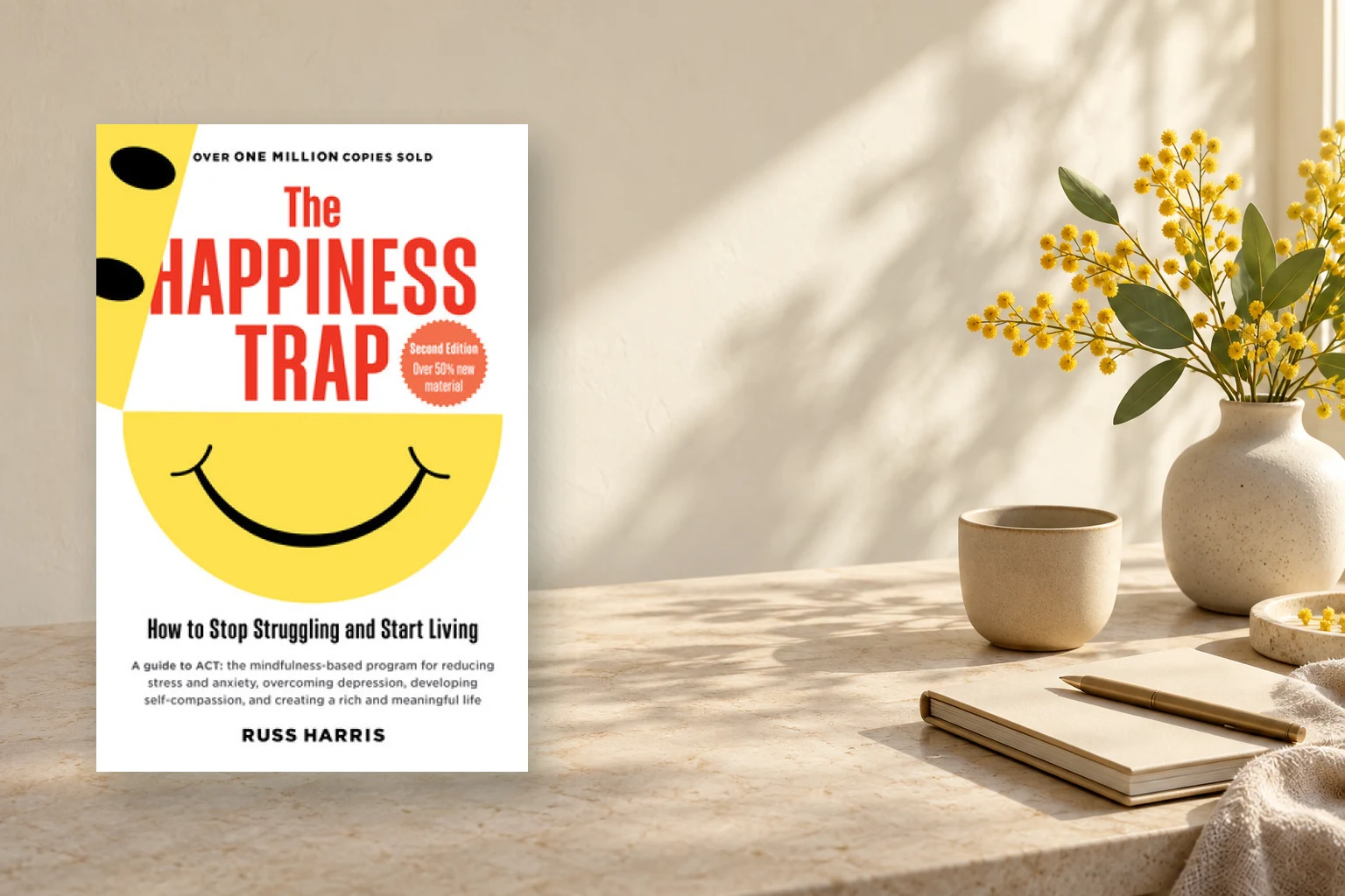Book cover or source illustration for The Happiness Trap (Second Edition) — Russ Harris