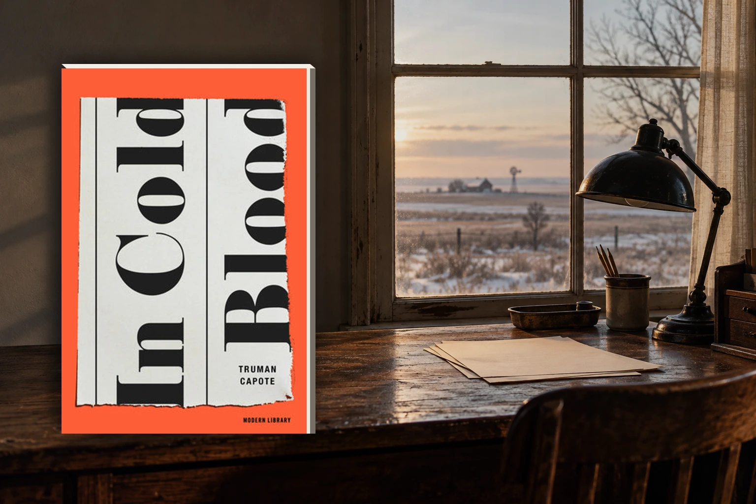 Book cover or source illustration for In Cold Blood — Truman Capote