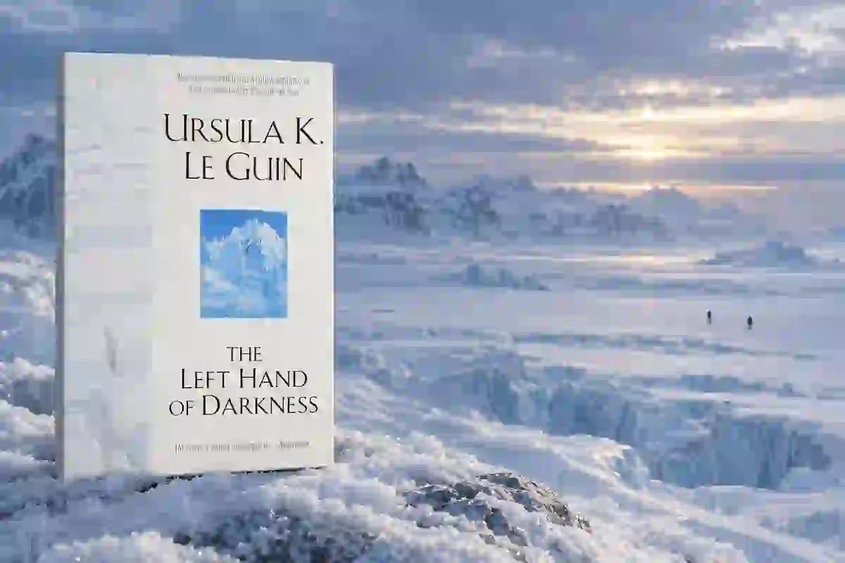 Book cover or source illustration for The Left Hand of Darkness — Ursula K. Le Guin
