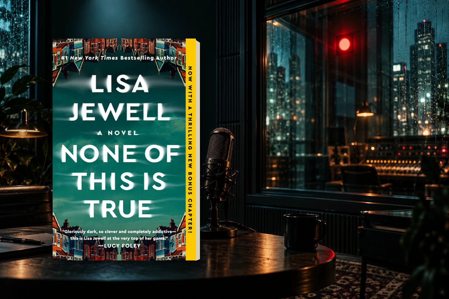 Book cover or source illustration for None of This Is True — Lisa Jewell
