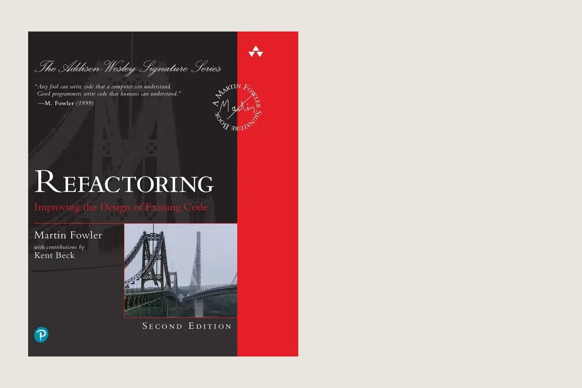 Book cover or source illustration for Refactoring, 2nd Edition — Martin Fowler
