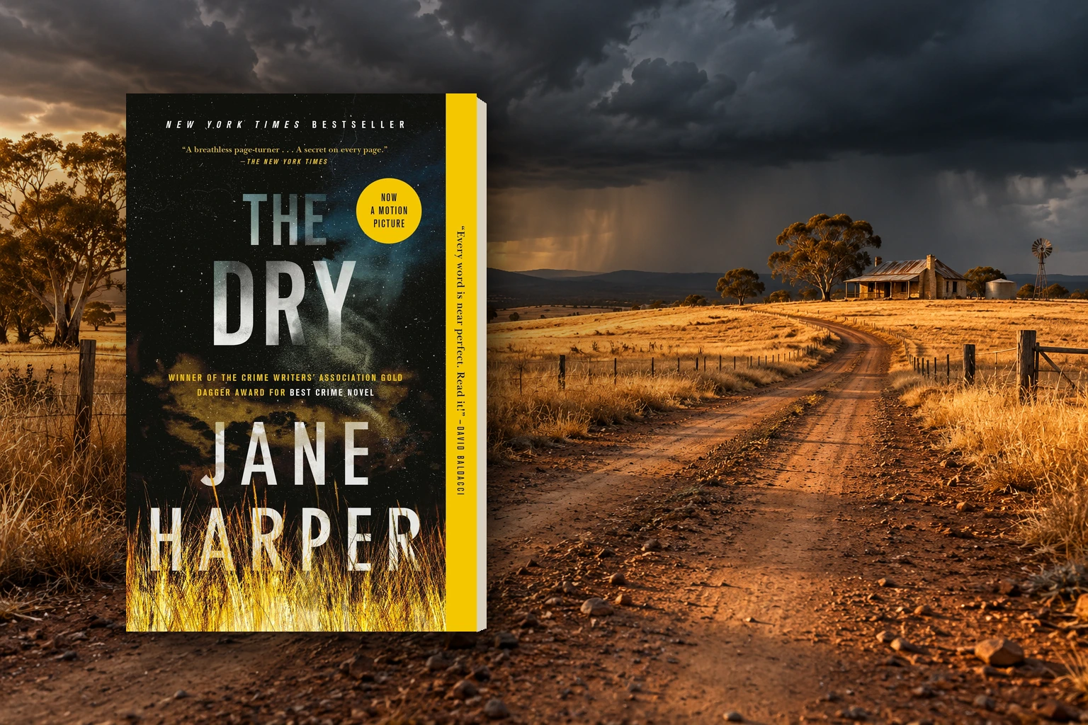 Book cover or source illustration for The Dry — Jane Harper