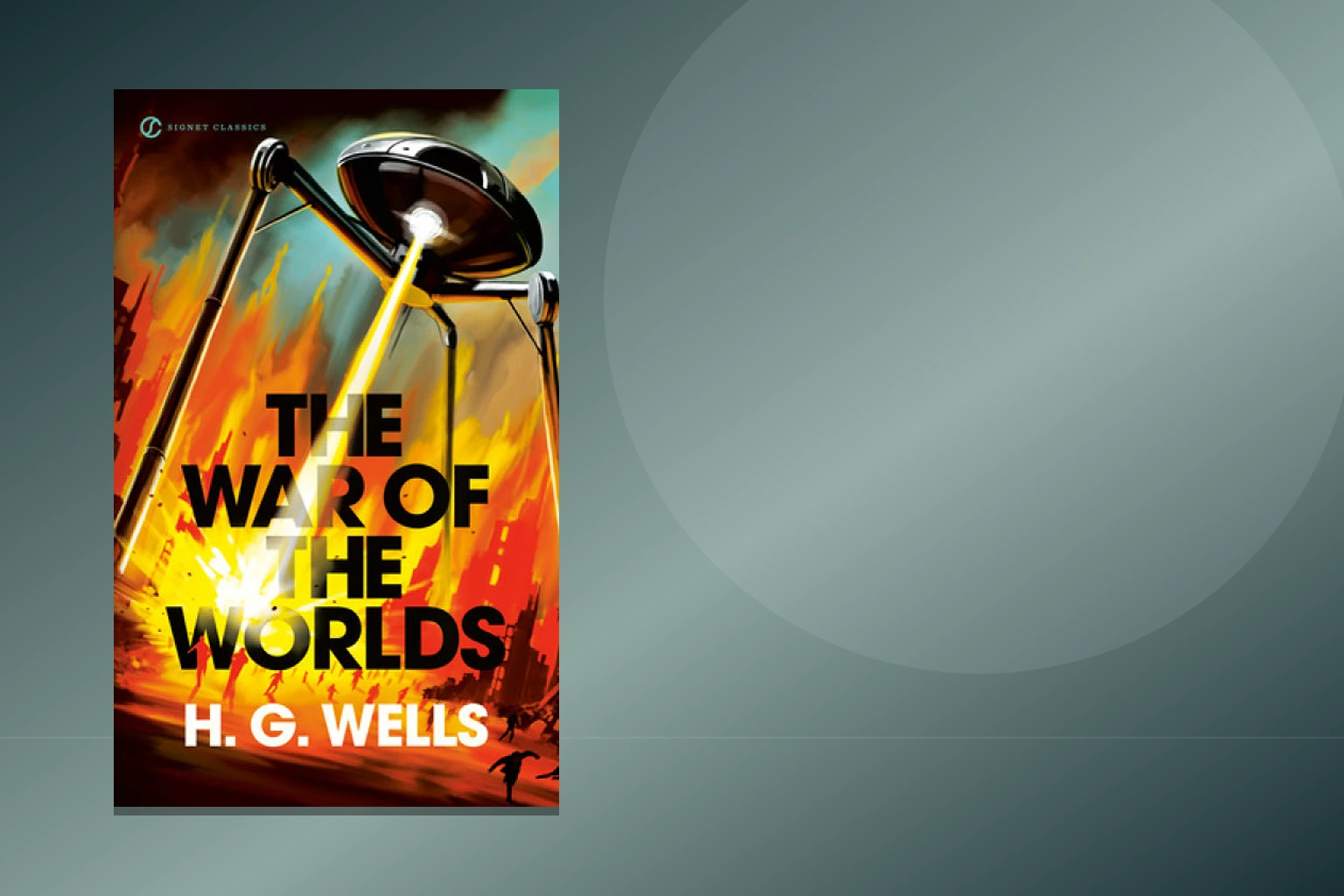 Book cover or source illustration for The War of the Worlds — H. G. Wells