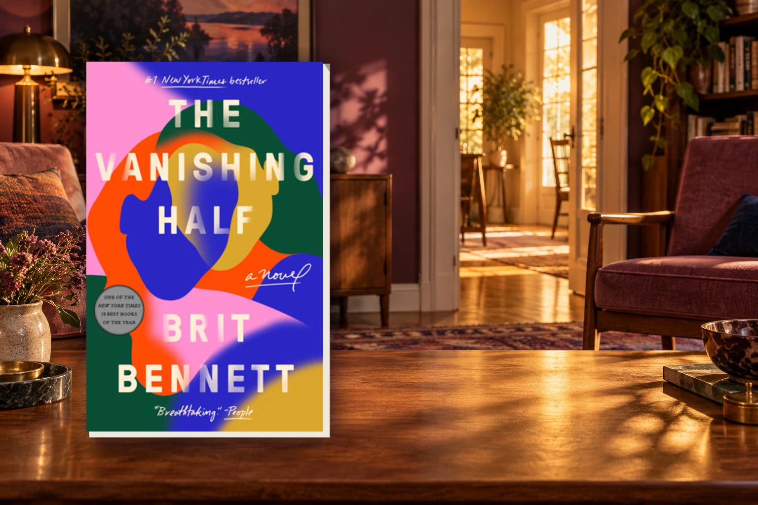 Book cover or source illustration for The Vanishing Half — Brit Bennett (Riverhead Books, ISBN 9780525536963)